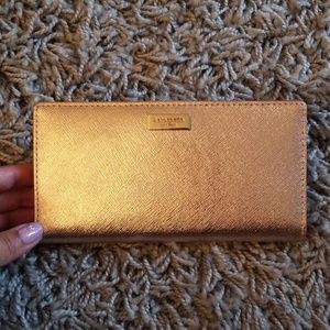 Katespade Rose gold wallet